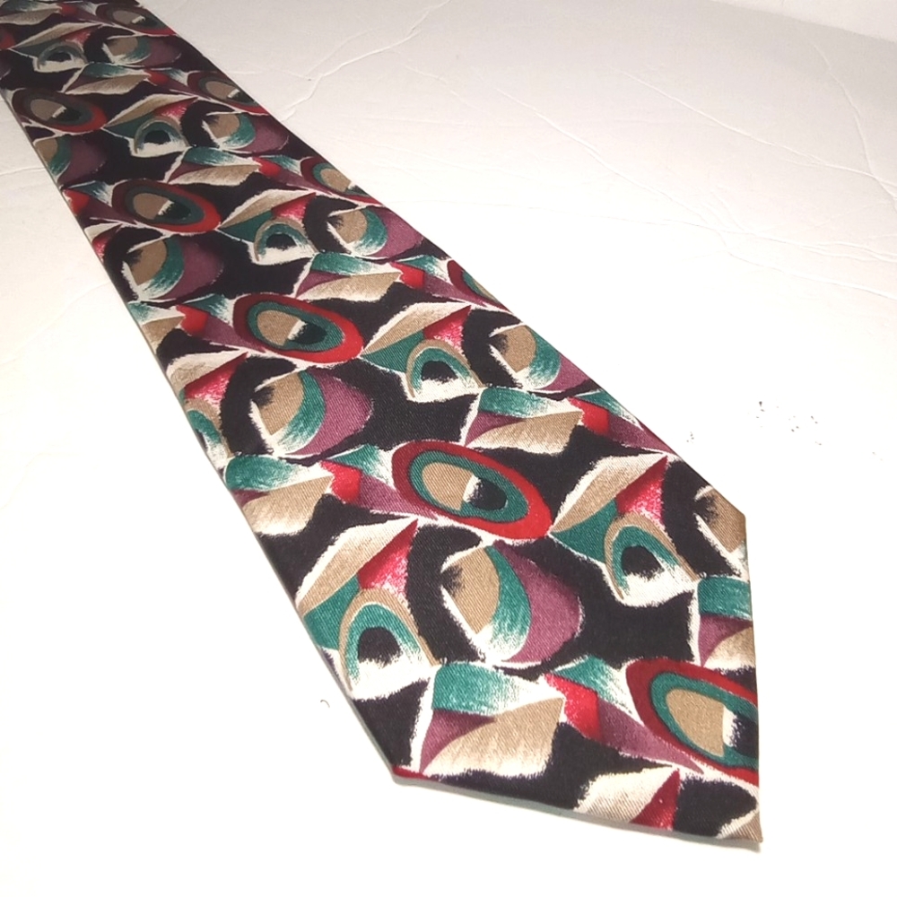 Pierre Cardin 100% Silk White/Red/Green/Black/Tan Elegant Men's Tie